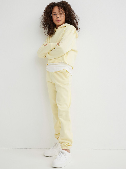 

H&M Girls Yellow Sports Cotton Joggers