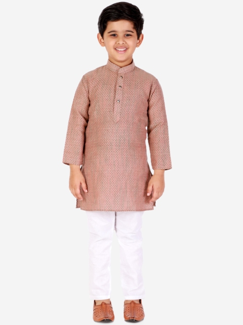 

Pro-Ethic STYLE DEVELOPER Boys Coffee Brown Kurta with Pyjamas