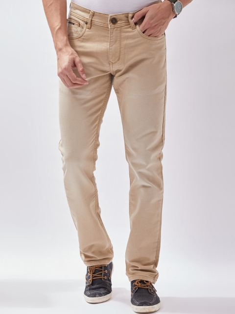 

Oxemberg Men Beige Lean Slim Fit Jeans