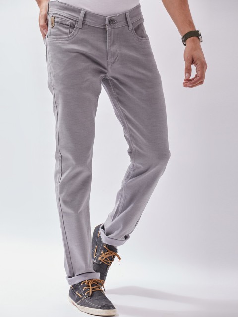 

Oxemberg Men Grey Lean Slim Fit Jeans