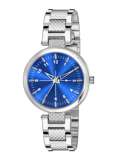 

HAPPY KHAJANA Women Blue Dial & Silver Toned Straps Analogue Watch LADIES_867