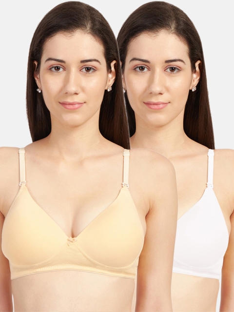 

Sonari Assorted Set Of 2 Non Wired Heavily Padded Medium Coverage Push Up Bra