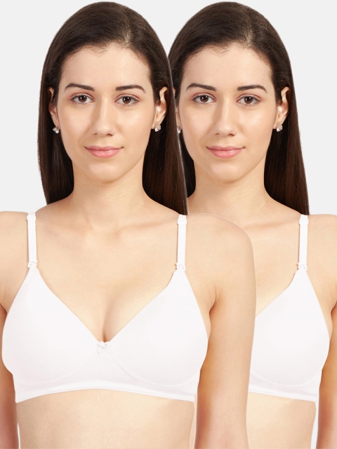 

Sonari White Set Of 2 Heavily Padded Seamless Push-Up Bra