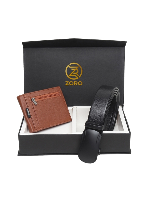 

ZORO Men Black Solid Accessory Gift Set