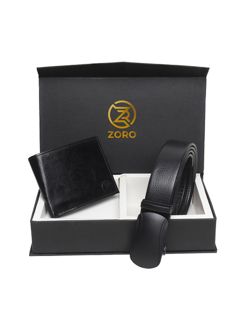

ZORO Men Black Solid Accessory Gift Set
