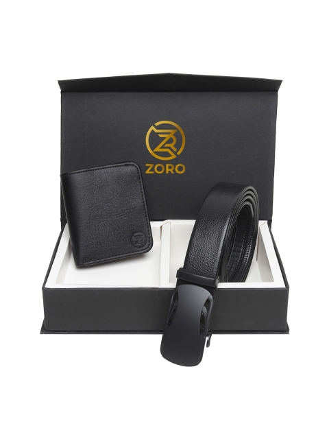 

ZORO Men Black Solid Accessory Gift Set