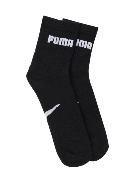 

Puma Unisex Black & White Ankle Length Socks