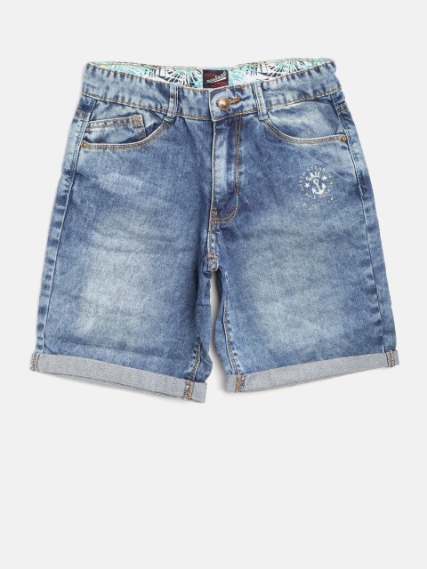 

Nauti Nati Boys Blue Washed Denim Shorts