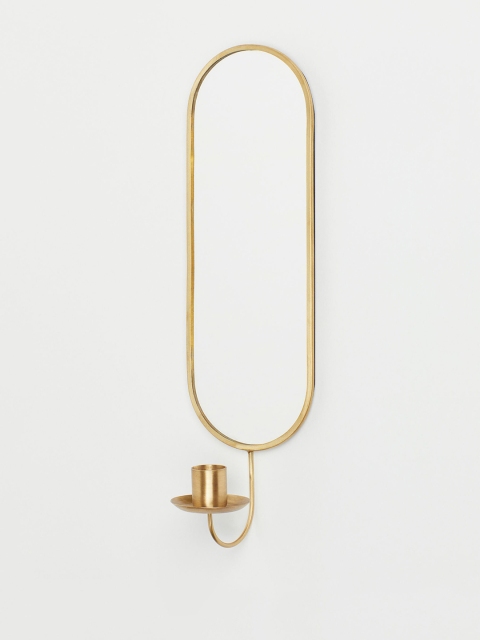 

H&M Gold-Toned Mirrored Candle Sconce