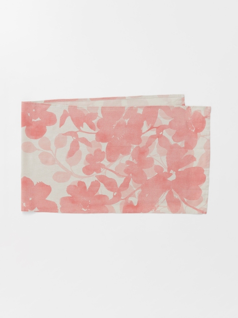 

H&M Pink Floral-print Cotton Table Runner