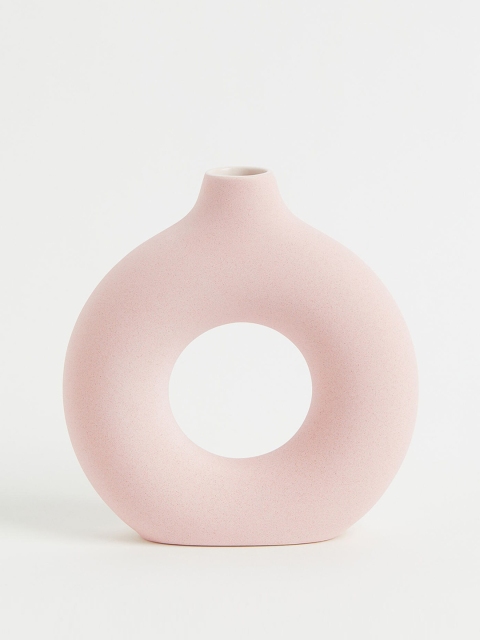 

H&M Pink Solid Ceramic vase