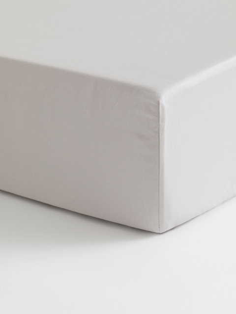 

H&M Grey Fitted Sateen Sheet