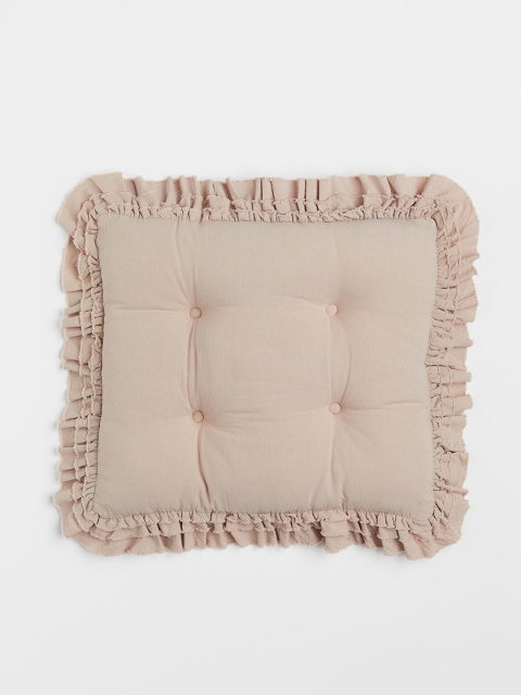 

H&M Beige Frill-trimmed Seat Cushion