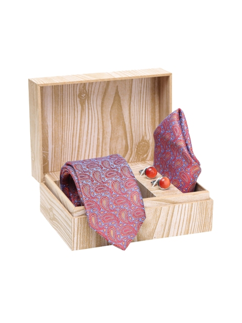 

ELLIS Men Red & Blue Printed Accessory Gift Set