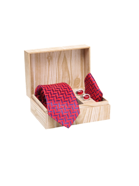 

ELLIS Men Red & Blue Printed Accessory Gift Set