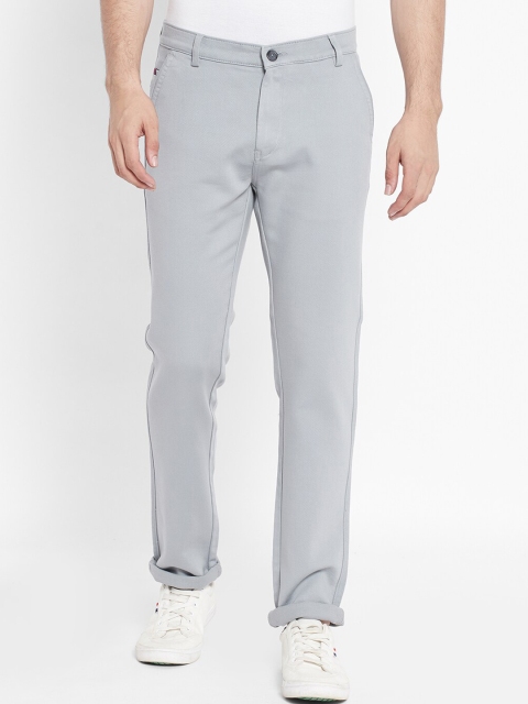

TNG Men Grey Solid Regular Fit Cotton Regular Trouser