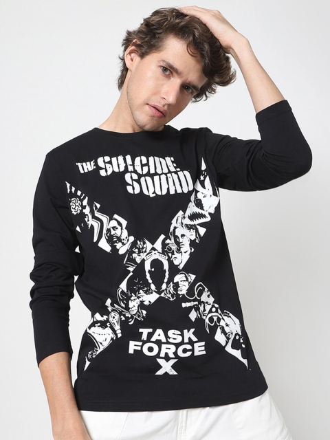 

Bewakoof Men Black Suicide Squad Printed T-shirt