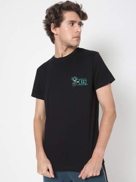 

Bewakoof Men Black Typography Printed Cotton T-shirt
