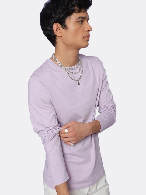 

Bewakoof Men Purple Cotton T-shirt