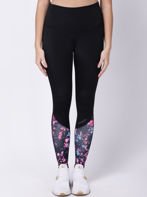 

STUDIOACTIV Women Black & Pink Printed Tights