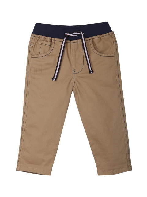

612 league Boys Khaki Regular Fit Cotton Trousers