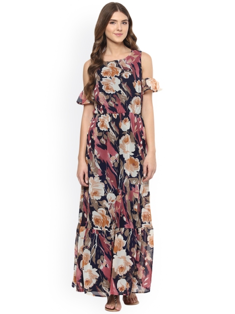 

Harpa Women Multicoloured Floral Print Maxi Dress, Multi