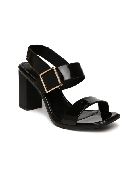 

Catwalk Women Black Glossy Block Heels