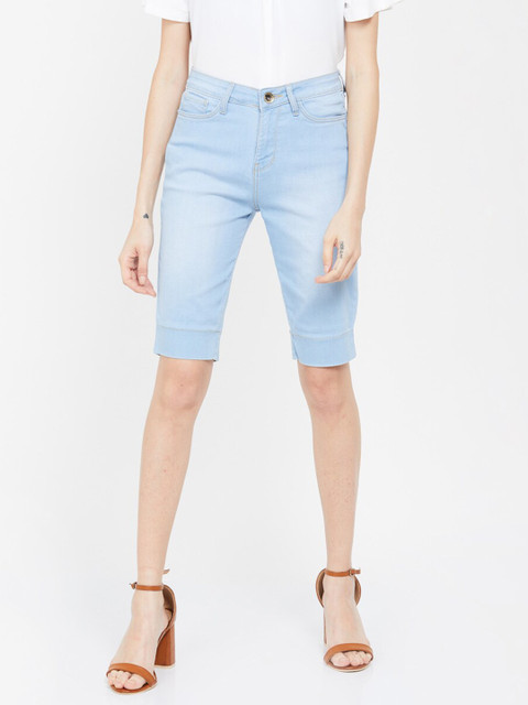 

Xpose Women Blue Pedal Pusher Capris