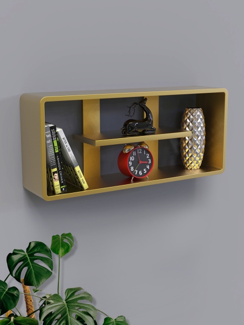 

Home Sparkle Beige Multiple Section MDF Rectangular Wall Shelf