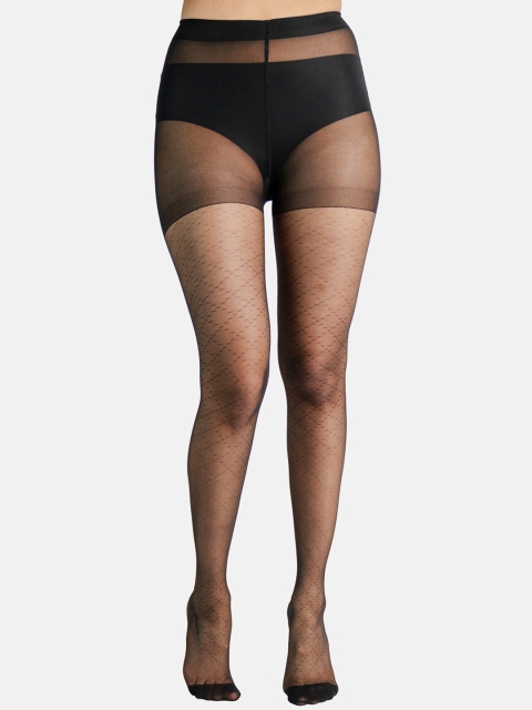 

Theater Women Black Self-Design Stockings