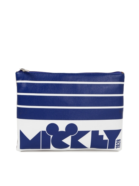

Kook N Keech Disney Blue & White Twin Mickey Printed & Striped Sling Bag