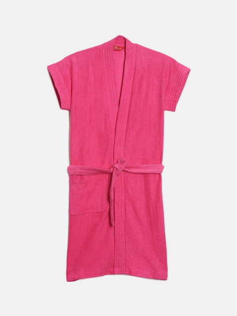 

GOLDSTROMS Boys Fuchsia Pink Coloured Solid Bath Robe