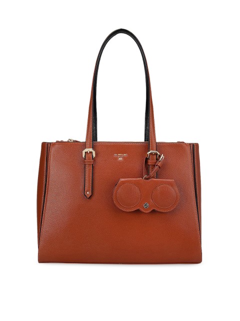 

Da Milano Orange Leather Shopper Shoulder Bag