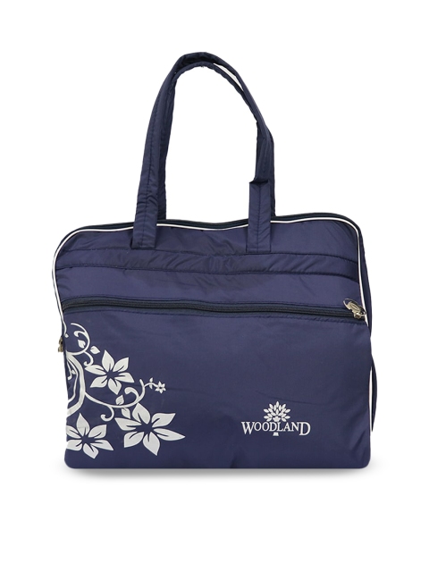 

LELYS Blue Floral Printed Duffle Bag