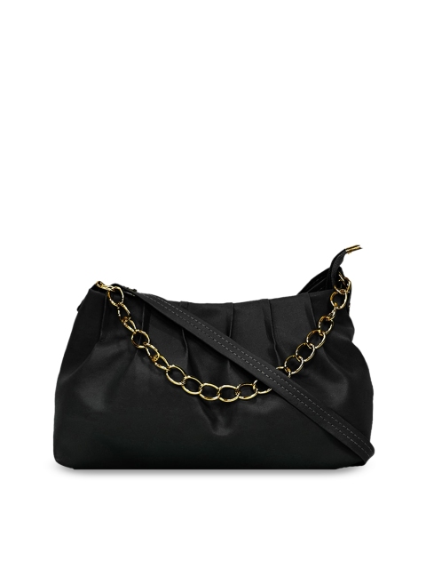 

LELYS Black PU Structured Handheld Bag