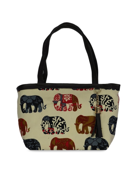 

LELYS Multicoloured Printed PU Shopper Tote Bag, Multi