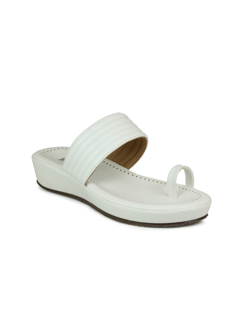 

Inc 5 Women White One Toe Flatform Heels