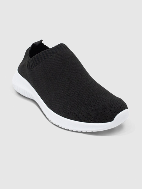 

LYKKEIN Women Black Mesh Training or Gym Non-Marking Shoes