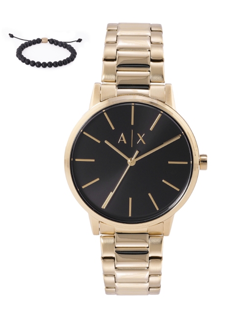 

Armani Exchange Men Black Cayde Analogue Watch AX7119