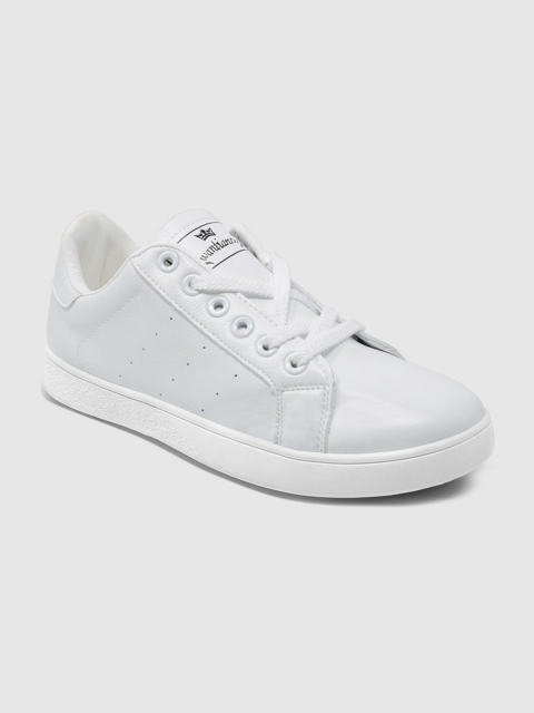 

LYKKEIN Women White Perforations Sneakers