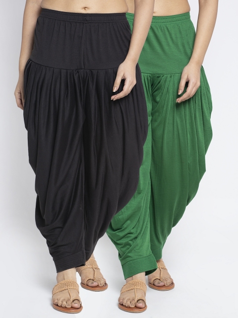 

GRACIT Women Pack Of 2 Solid Salwar, Black