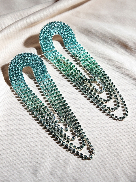 

Kazo Green Contemporary Drop Earrings