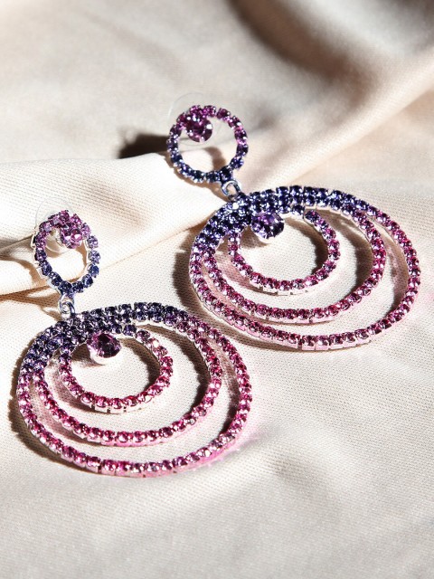 

Kazo Purple Contemporary Drop Earrings