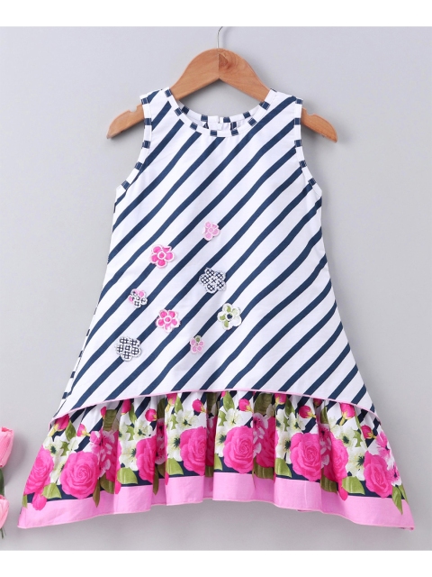 

Enfance Pink Floral A-Line Dress