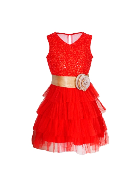 

naughty ninos Girls Red Fit and Flare Dress