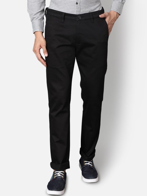 

Callino London Men Black Original Slim Fit Easy Wash Chinos Trousers