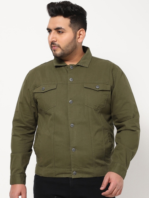

Bewakoof Plus Men Green Tailored Jacket