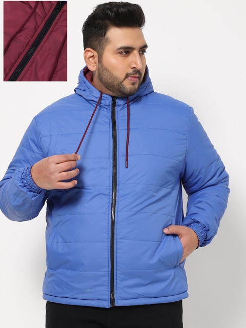 

Bewakoof Plus Men Blue Puffer Jacket