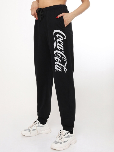 

Bewakoof Women Black Printed Cotton Joggers
