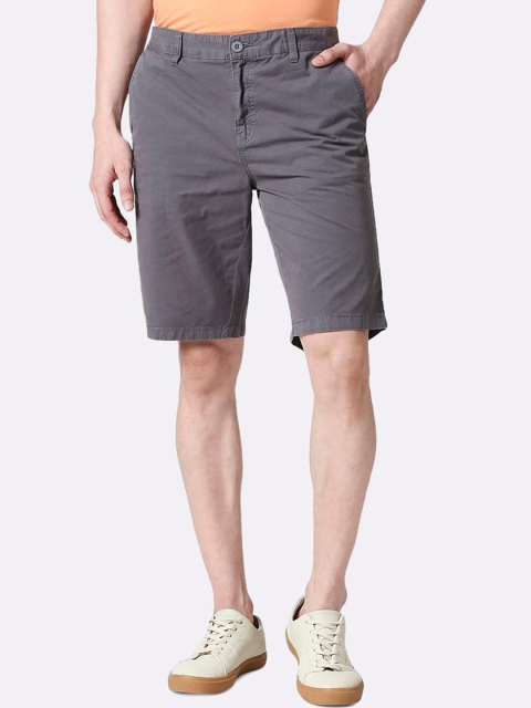 

Bewakoof Men Charcoal Grey Shorts